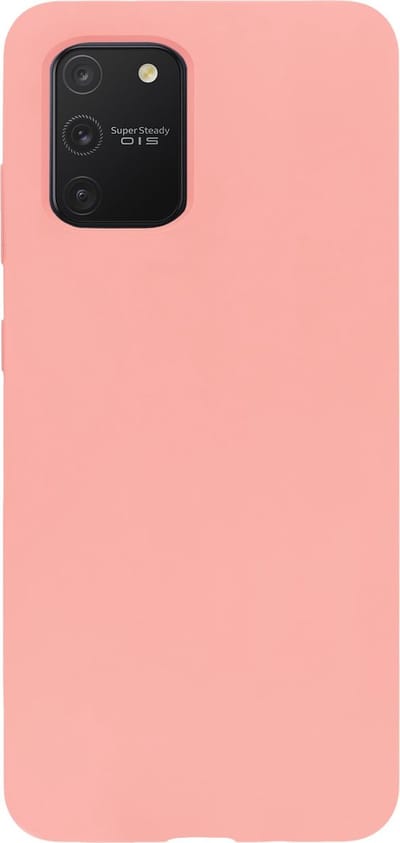 BMAX Siliconen hard case hoesje geschikt voor Samsung Galaxy S10 lite / Hard Cover / Beschermhoesje / Telefoonhoesje / Hard case / Telefoonbescherming - Peach