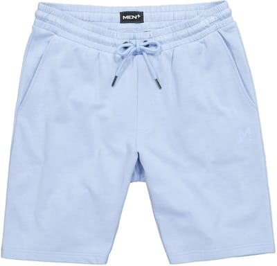 Men Plus - Heren - Sweatbermuda basic elastische tailleband - Hemelsblauw - Maat 3XL