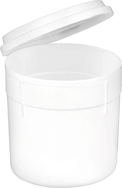 Sputumbeker met deksel - 10 stuks - wit