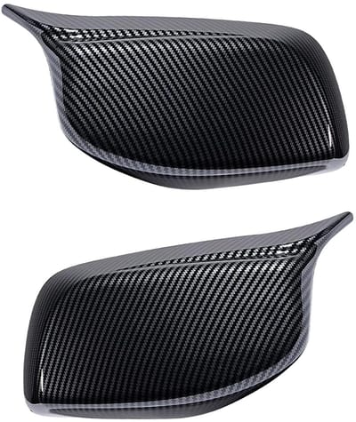 Dailygoods- Zijspiegel Afdekkappen Vervanging - 5-serie E60/E61 - 6-serie E63/E64 - Zwart - Auto-accessoires - Schokbestendig - Spiegelkap