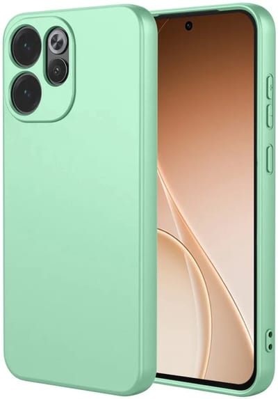 Hoesje geschikt voor Oppo Reno15 Pro Max - Phonesta Soft Silk Silicone Back Cover - Matcha Green