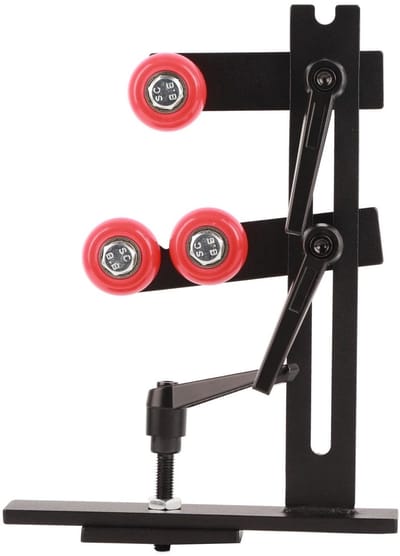 Dailygoods- Houtdraaibankaccessoire Stabiele L-vormige Stand - IJzeren Bevestigingswiel - Geschikt voor Houtbewerkingsdraaibanken - Precisiebijhouden - Corrosiebestendig - Houtbewerkingsstandaard