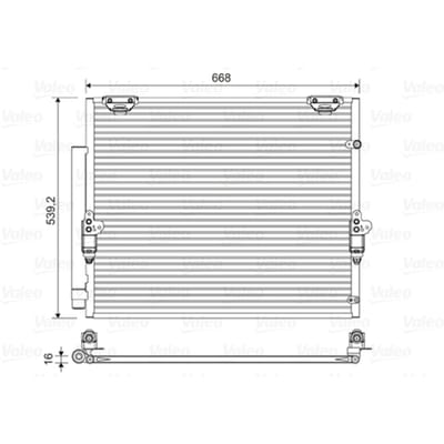 Condensator, airconditioning VALEO 822621