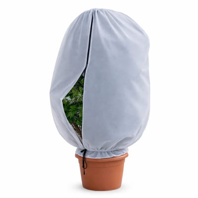 Winterbeschermhoes XXL voor Planten en Bomen - 2,4 x 2 m - Ademend - Met Rits en Trekkoord - Bescherming tegen Vorst, Kou en Natte Weersomstandigheden