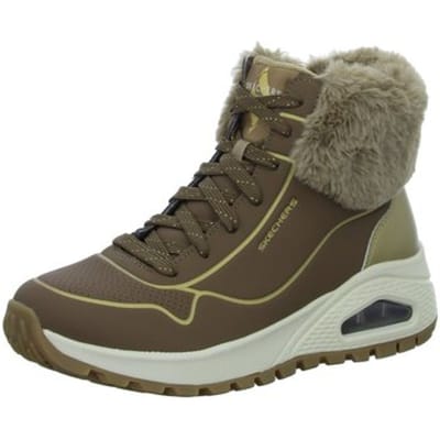 Skechers Uno Rugged - Fall Shimmer Dames Laarzen - Beige