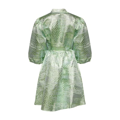 Jannie Aya-jurk in lichtgroen
