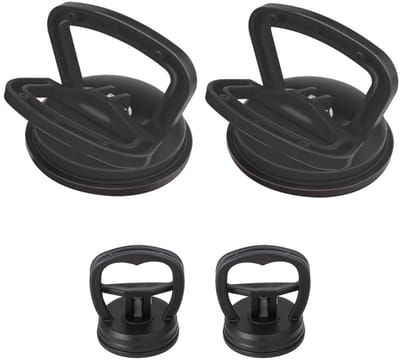 Krachtige Zuignappen - Optil Tool - Gladde Oppervlakken Verplaatsen - 4 Delige Set - 11.8 cm Diameter - Zwart