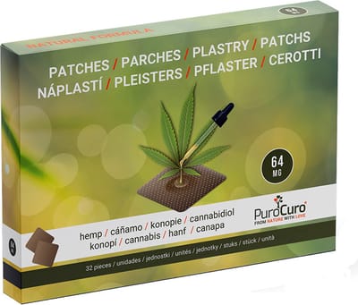 PuroCuro Hemp/CBD pleisters - 64 mg (32 stuks)