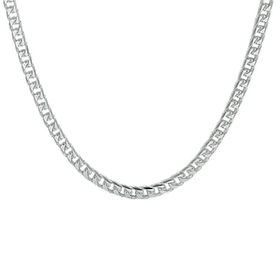 Juwelier Emo - Gourmet Ketting Zilver 925 - Gerhodineerd - Breedte 4.5mm - Lengte 60CM