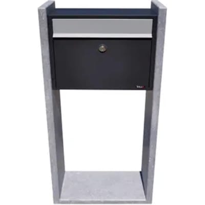 Brievenbus Gent - Natuursteen - Zwart - 45x100x18cm