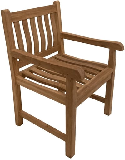 Teakhouten Tuinstoel - Weersbestendig & Tijdloos Comfort - 92 x 61 x 65 cm