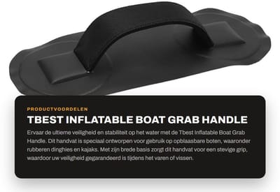 Dailygoods- Bootgreep - Duurzaam TPU/PVC - Lichtgewicht - Antislip - Veiligheidsbeugel - Voor Inflatable Boot/Kajak - Boothandgreep