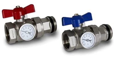 Verwarmingscircuitverdeler voor Vloerverwarming - 2-12 Circuits met Kogelkraan en Ontluchtingsset | Hoogwaardige Warmtebeheersing