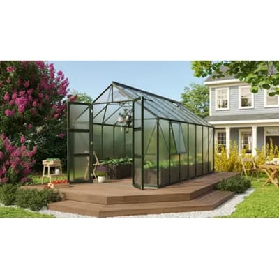 Vitavia Tuinkas Olymp 11500 - Polycarbonaat 4mm - Smaragd - 257x449x254cm