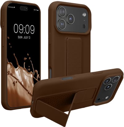 kwmobile back cover voor smartphone - geschikt voor Apple iPhone 17 Pro Max - 1x beschermhoesje van kunststof - In chocoladebruin