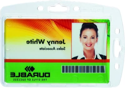 Kaarthouder - Badgehouder ID-kaarthouder - Toegang Beheer - Gesloten Ontwerp - 54 x 85 mm - Transparant