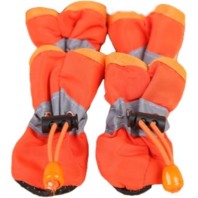4 stuks/set waterdichte schoenen voor honden, antislip regenlaarzen, schoenen voor kleine katten, honden, puppy's, hondenlaarsjes, accessoires voor pootafdrukken XL