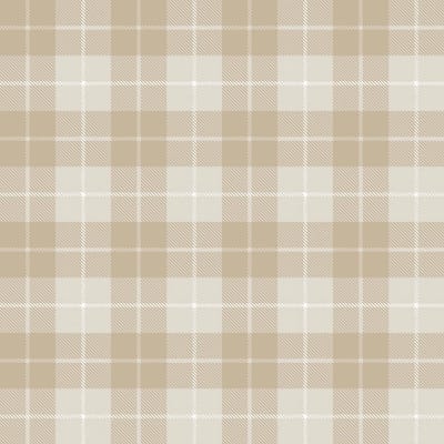 Behang - Geruit - Schotse Ruit - Beige Lichtbruin - Neutrale Babykamer Kinderkamer - Vliesbehang - 0,53 x 10,05 M - Happy