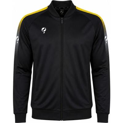 Q1905 Trainingsjack doan zwart / geel / wit
