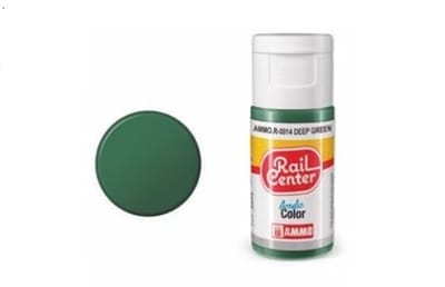 AMMO by Mig Jimenez Hobbyverf Acrylverf - MIG R0014 Rail Center - Deep Green - Acryl - 15ml Verf flesje - 15 ml