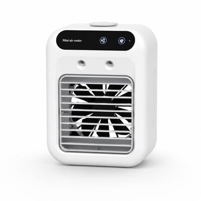 Mobiele Airco - 3-in-1 Luchtkoeler - Draagbare Aircooler met Verneveling - Oplaadbare Ventilator met Waterreservoir - Voor Thuis en Kantoor - Wit