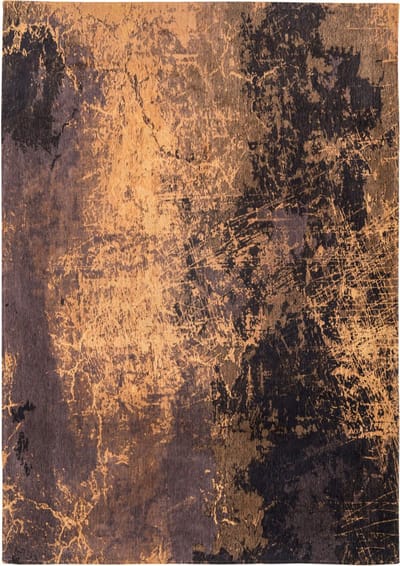 Wasbaar Binnen & Buiten Vloerkleed - 140 x 140 cm - Louis De Poortere Cracks Deep Mine - Laagpolig Tapijt - Gerecycled PET - Made in Belgium - Circulair