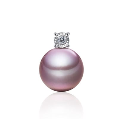Luna-Pearls - 202.1663 - Hanger - 750/-Roze goud met Zoetwater gekweekte parel