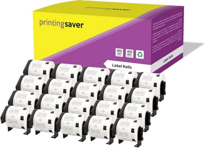 20 Rollen Adreslabels 29x62mm - 16000 Etiketten voor Diverse Etikettenprinters