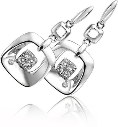Orphelia  ZO-5947 - Oorhangers - Zilver 925 - Zirkonia - 3 cm