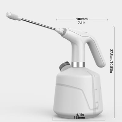Elektrische plantensproeier - Bewateringsgereedschap - Plantenverzorging vereenvoudigen - USB oplaadbaar - 2L capaciteit - Zwart en groen