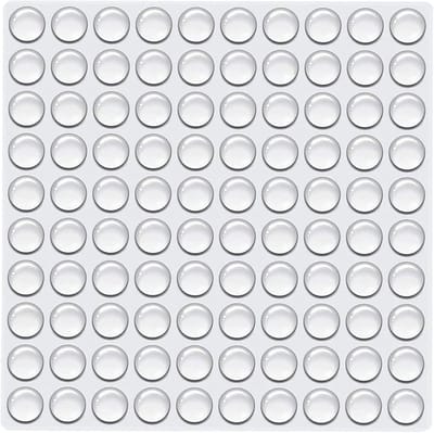 STAR&STER 200 stuks transparante siliconen gommen, 6 × 2 mm, zelfklevende pads voor het beschermen van meubels, deuren, ramen, laden, kasten, deuren en huishoudelijke oppervlakken