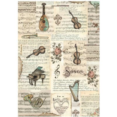 Motief strozijde "Music - Instruments"