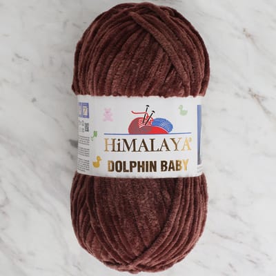 Himalaya Dolphin Baby 80366 Zandbruin Fluwelen Garen, Breien en Haken, 100g, Super Zacht, Fluweel Breigaren, Volumineuze Pluche, Schijnen Fluweelachtig, Chenille Dolfijn Baby Wol, Amigurumi, Velluto Velours, Breiwol, Haakgaren, Kind Deken