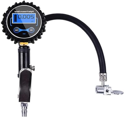 Bandenspanningsmeter - Bandenspanning Tester - Banden Controleren - Nauwkeurige Metingen - 14 BAR - Zwart
