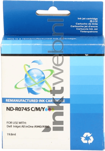 FLWR - Inktcartridge / 592-10045 / Kleur - Geschikt voor Dell