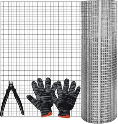 Knaagdiergaas Rol - Metalen gaas - Dieren buiten houden - Kleine mazen - 6 meter lengte - Zilver