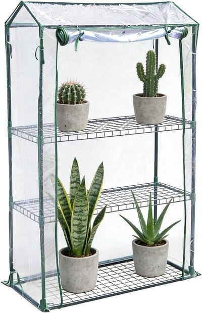 Kas Afdekking - Kweekkas Folie - Planten Beschermen - Ademend PVC Materiaal - 150 x 100 x 50 cm - Transparant