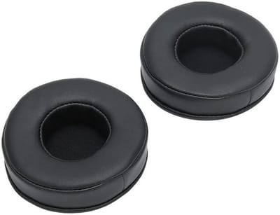 Lederen vervanging oorkussen - Universeel voor hoofdtelefoon - Duurzaam en zacht - 80mm diameter - Ideaal voor stereoheadsets - Eenvoudig...