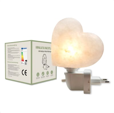 Himalaya Nachtlampje Julia – 1 KG en ca. 14 cm - Zoutlamp - Wandlamp - Echt & Puur Himalayazout