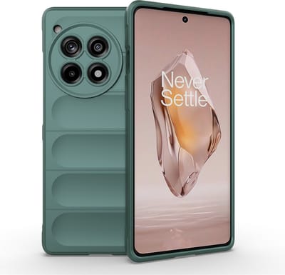 MobyDefend Hoesje - Geschikt voor OnePlus 12R - TPU Gripcase - Groen