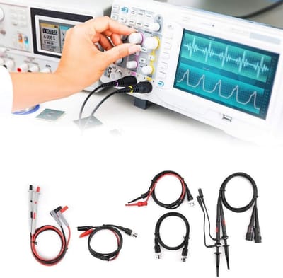 Meetsnoeren Set - Testkabels Sondes - Elektrisch Testen - 41 Delige Kit - 100 cm Kabels - Geel Zwart