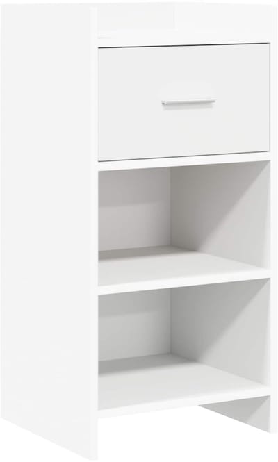 vidaXL - Dressoir - Wit - 40 - x - 36 - x - 80 - cm - Bewerkt - hout