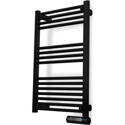 Cecotec ReadyWarm 9100 Smart Towel Elektrische Handdoekradiator, laag verbruik, zwart, 500 W, led-display, touch-bediening, time