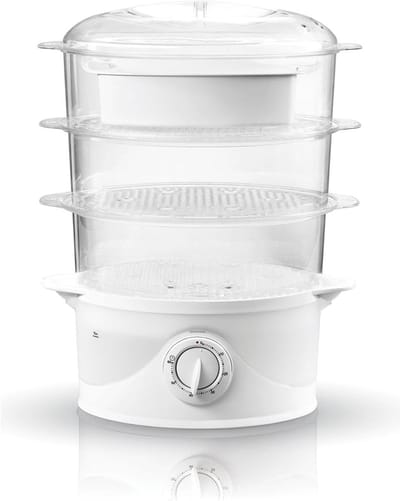 Stoompan 800W - 9 Liter - Wit - Kwaliteit en Duurzaamheid