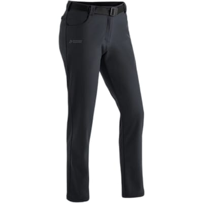 Maier Sports Perlit Softshell Broek Dames, zwart Maat EU 34 (Regular)