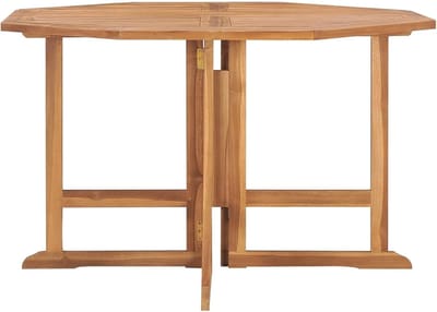 Houten Tuintafel - Terrastafel Balkontafel - Buiten Eten - Inklapbaar Ruimtebesparend - 110x110x75 cm