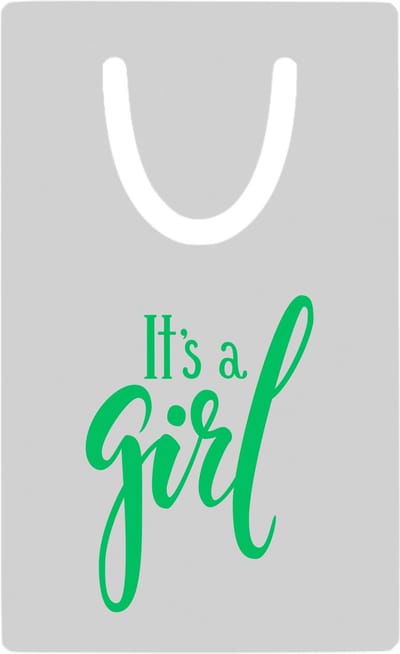 Hacebo® - It's a Girl metalen boekenlegger - Baby - Kersverse ouders - Geboorte kraamcadeau meisje - babyshower Bladwijzer boekenleggers - 7.6 cm x 5cm