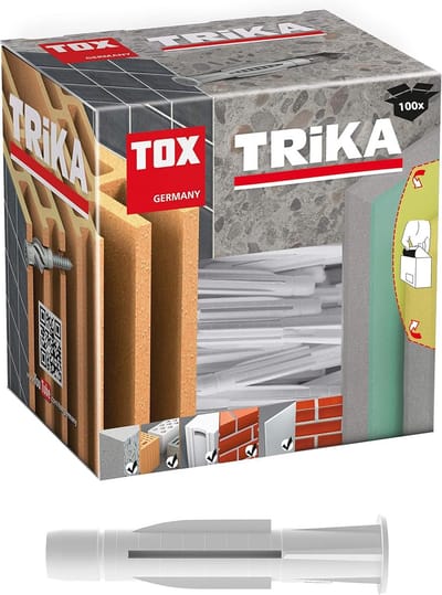 100x Universele Pluggen Trika 5x31mm - Geschikt voor Steen, Beton en Gipsplaat