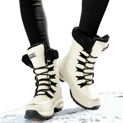 Livano Sneeuwboots - Sneeuwschoenen - Snowboots - Wintersport - Dames - Ski Gadgets - EU36 - Wit