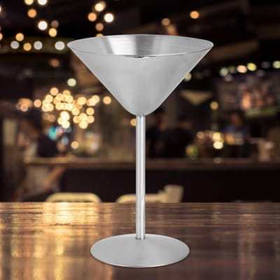 304 Roestvrij Staal Cocktail Champagneglas Rode Wijn Glas Feestdecoratie Bar Gereedschap gray